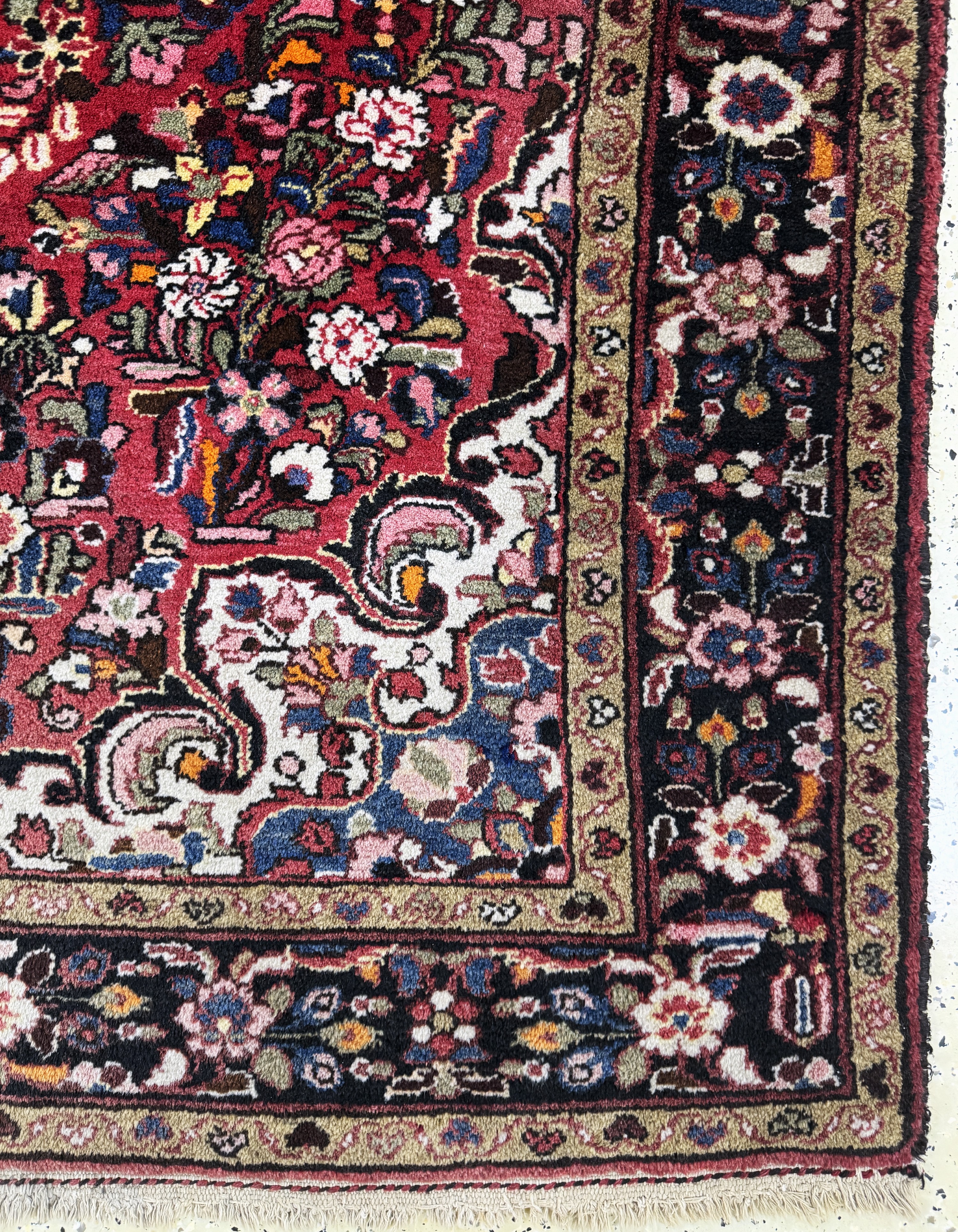 Detail b: Borchalou, Persien, Mitte 20.Jhd, Wolle aufBaumwolle, ca. 224 x 145 cm, EHZ: 2
