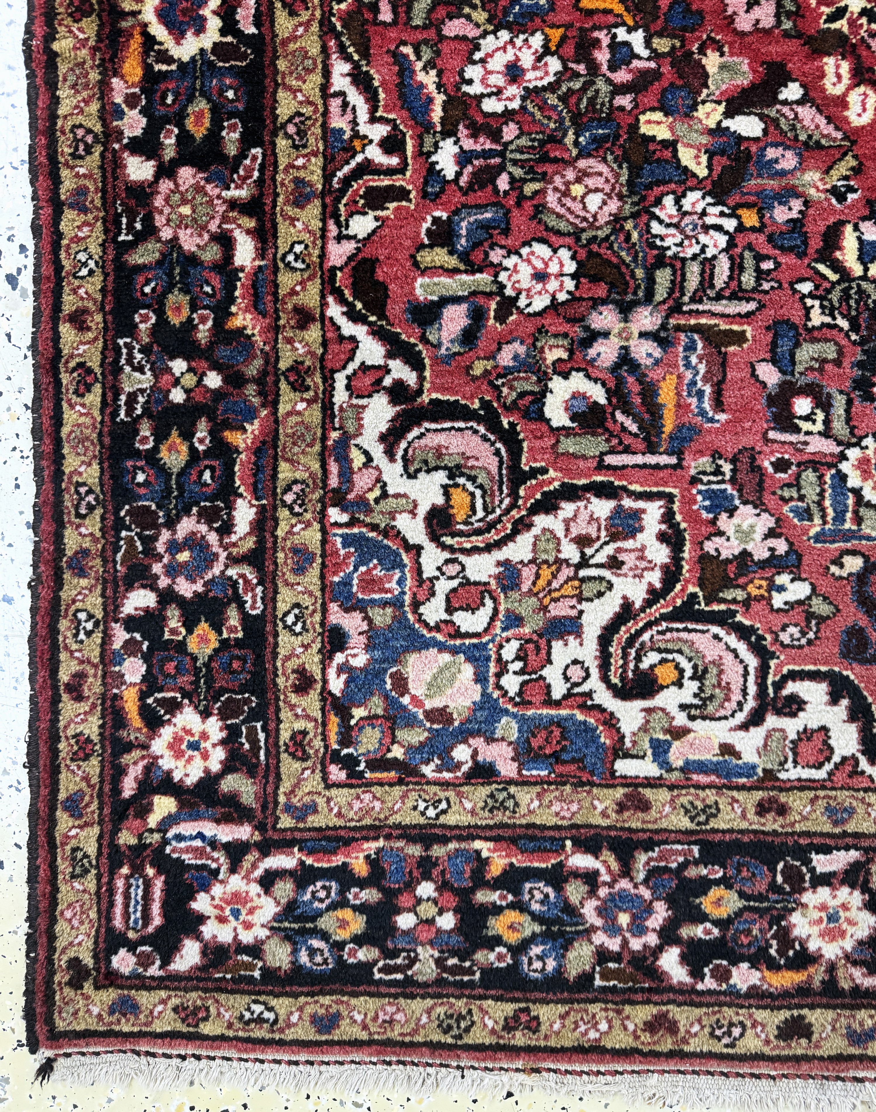 Detail c: Borchalou, Persien, Mitte 20.Jhd, Wolle aufBaumwolle, ca. 224 x 145 cm, EHZ: 2
