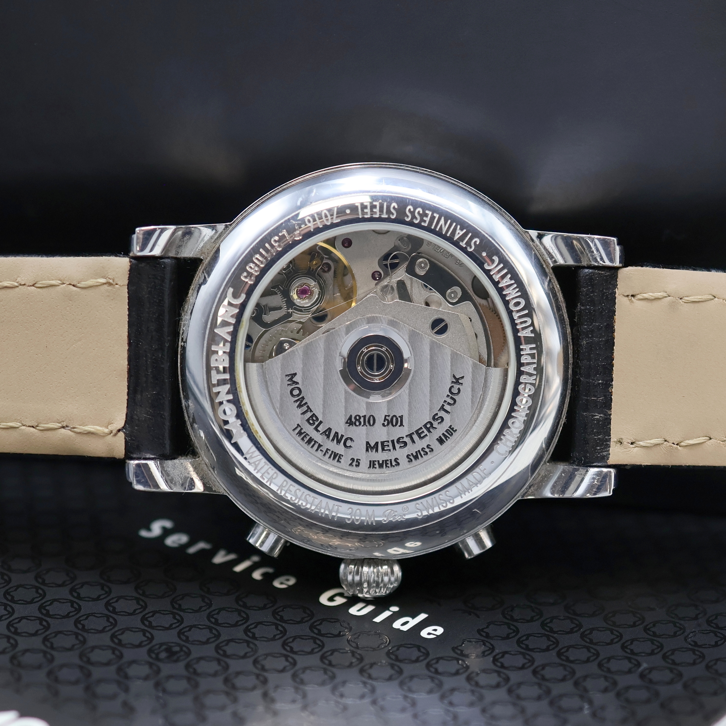 Detail g: MONTBLANC Star Meisterstück Herrenchronograph Referenz 7016, Schweiz verk. lt. beil. Pap. 12/2005, Automatik, beids. vergl. Edelstahlgeh. inkl. ...
