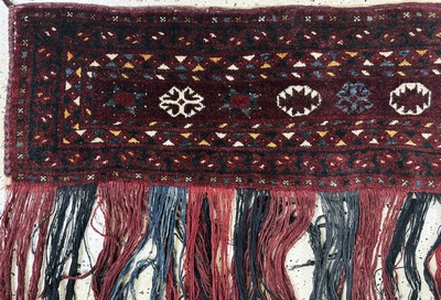 27058153f - 2 Lots Torba & Tschowal, Turkmenistan, Anfang 20.Jhd, Wolle auf Wolle, ca. 114 x 85 cm, ...