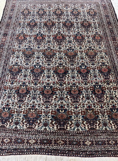 27058154d - Afschar antik, Persien, um 1900, Wolle auf Baumwolle, ca. 199 x 144 cm, EHZ: 2-3 ...