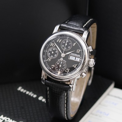 27058169a - MONTBLANC Star Meisterstück Herrenchronograph Referenz 7016, Schweiz verk. lt. beil. ...