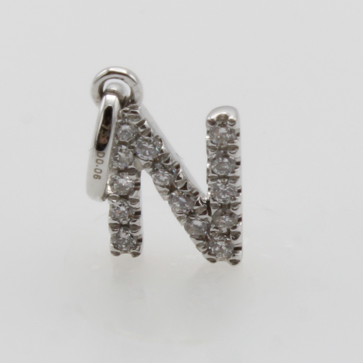 Image 27058509 - Anhänger mit Brillanten ´N´, WG 750/000, 14 Brill. zus. ca. 0.06 ct feines Weiß/si, ...