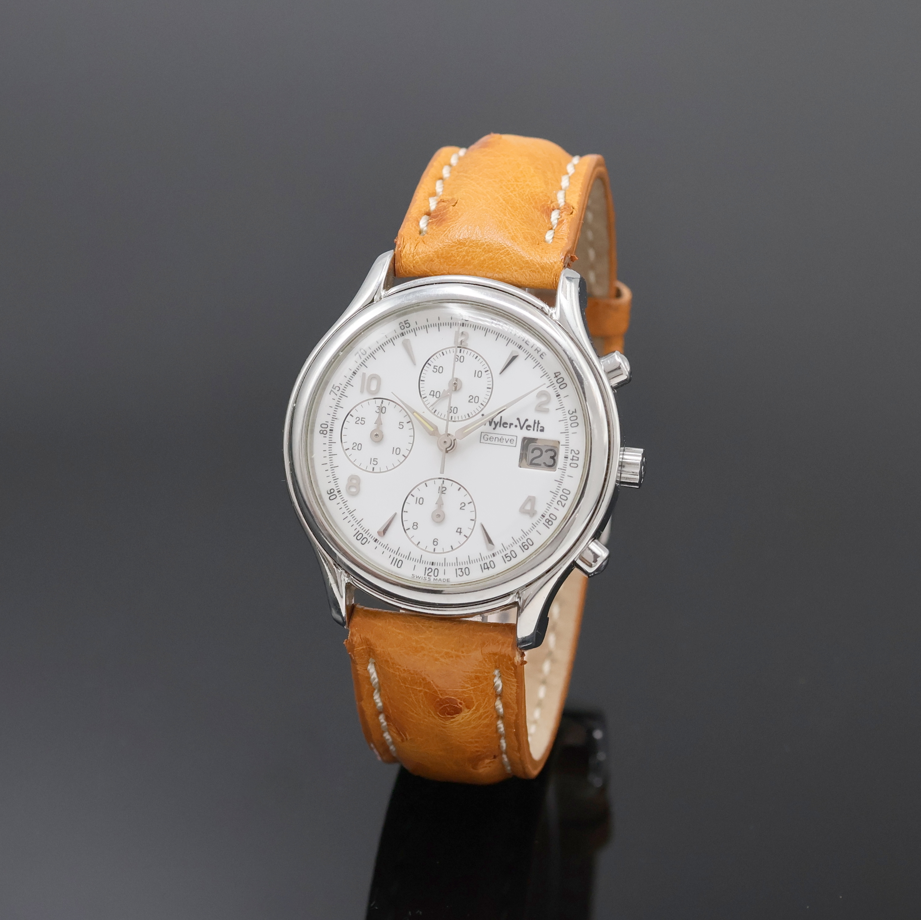 Image 27059056 - WYLER VETTA Armbandchronograph in Stahl Referenz W.1105.47, Automatik, Schweiz um 1995, ...