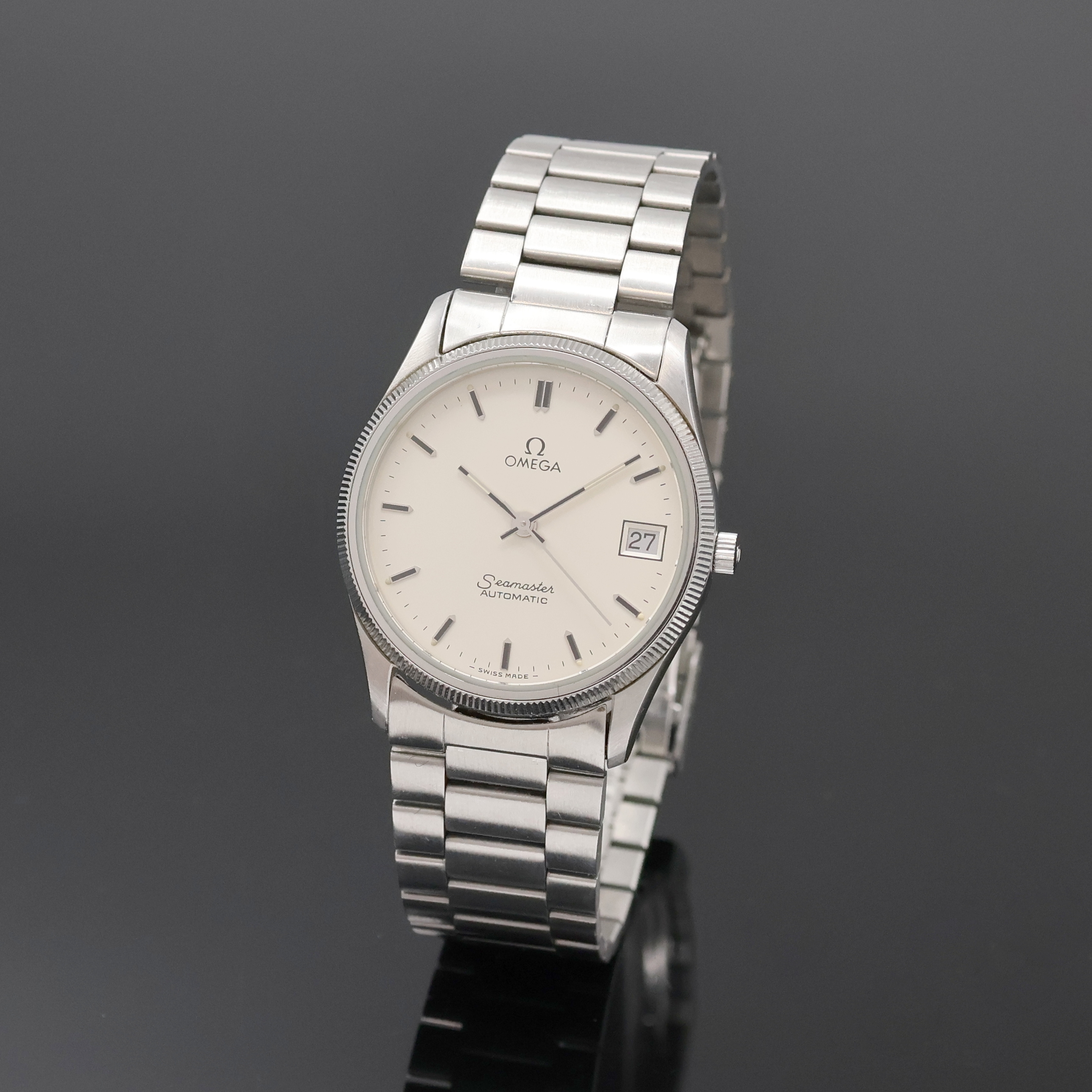 Image 27059078 - OMEGA Seamaster gents wristwatch in steel reference 166.0277, Switzerland around 1982, ...