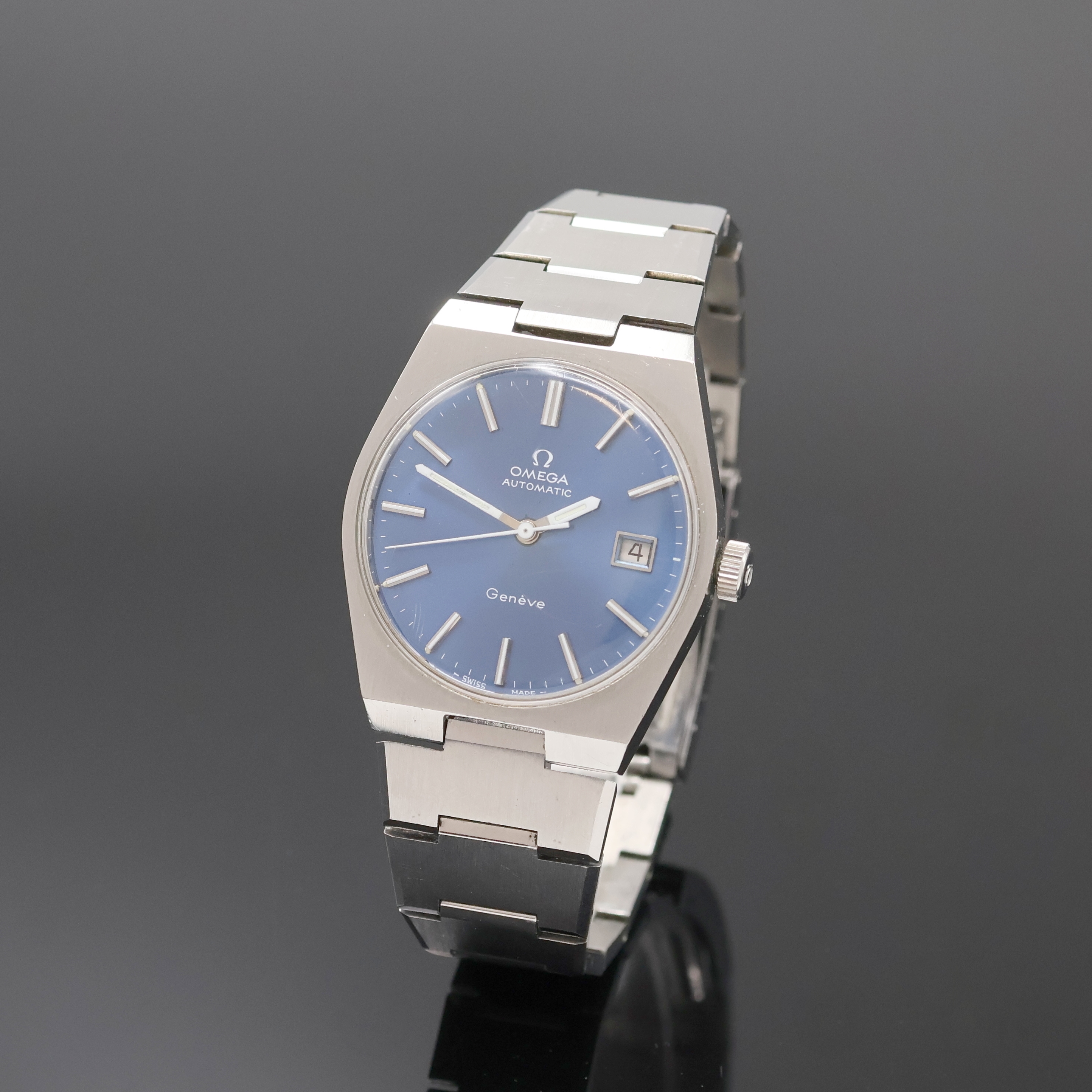 Image 27059090 - OMEGA Geneve Herrenarmbanduhr in Stahl Referenz 166099, Schweiz um 1972, Automatik, ...