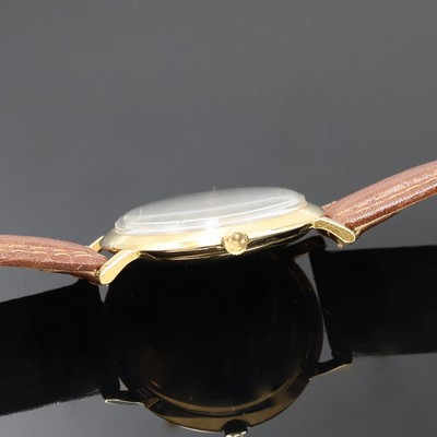 27059063b - ETERNA MATIC Centenaire Herrenarmbanduhr in GG 585/000, Schweiz um 1960, Automatik, 2- ...