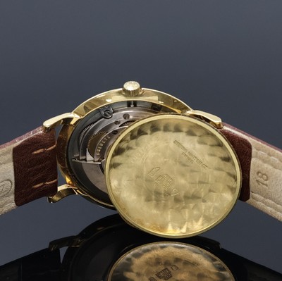 27059063f - ETERNA MATIC Centenaire Herrenarmbanduhr in GG 585/000, Schweiz um 1960, Automatik, 2- ...