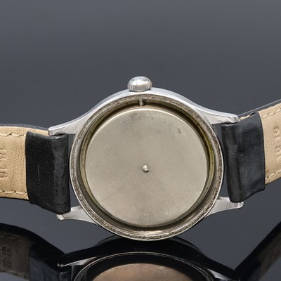 27059065d - ZENITH Herrenarmbanduhr des Deutschen Heeres in Stahl, Schweiz um 1940, Handaufzug, 2- ...