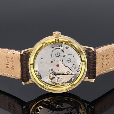 27059067d - GUB seltene Chronometer-Herrenarmbanduhr, DDR um 1970, Handaufzug, verg. Geh., ...