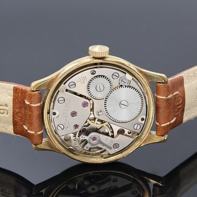 27059071d - GUB gilt gents wristwatch calibre 60, GDR around 1955, manual winding, two-piece ...