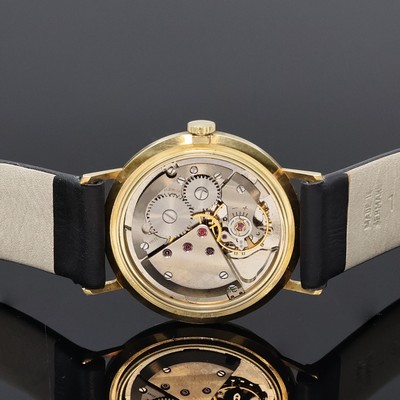 27059072d - ALTUS elegante Herrenarmbanduhr in GG 585/000, Schweiz um 1960, Handaufzug, 3-teil. ...