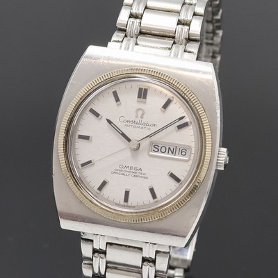 27059075a - OMEGA Constellation Herrenarmbanduhr in Stahl/WG Referenz 168.041, Schweiz um 1969, ...