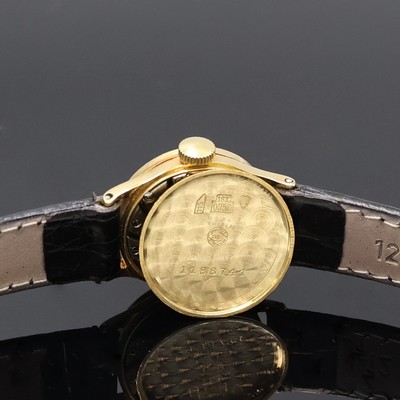 27059076e - IWC Damenarmbanduhr in GG 750/000, Schweiz um 1945, Handaufzug, 3-teil. Geh., Boden und ...