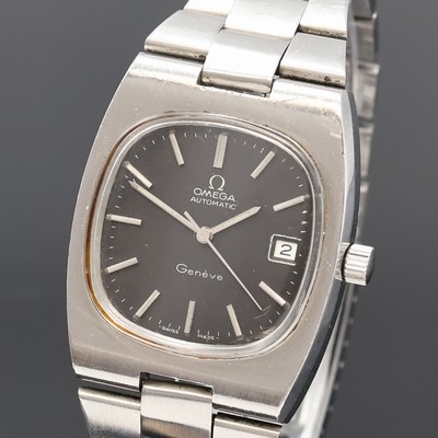 27059077a - OMEGA Geneve Herrenarmbanduhr in Stahl Referenz 166.0191, Schweiz um 1974, Automatik, ...
