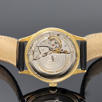 27059080e - IWC Herrenarmbanduhr in GG 750/000, Schweiz um 1962, Automatik, 3-teil. Geh., Boden und ...