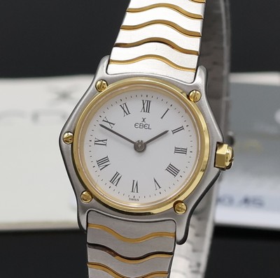 27059089a - EBEL Damenarmbanduhr in Stahl/Gold Referenz 166901, Schweiz um 1995, quartz, Monocoque- ...