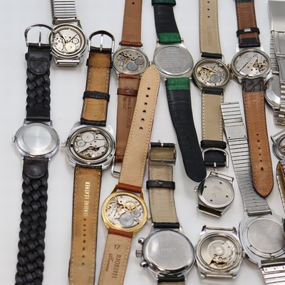 27059098e - 20 Armbanduhren verschiedener Marken, Schweiz/Deutschland/UDSSR,Japan um 1930 - 1990, 15 ...