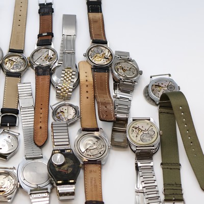 27059098f - 20 Armbanduhren verschiedener Marken, Schweiz/Deutschland/UDSSR,Japan um 1930 - 1990, 15 ...