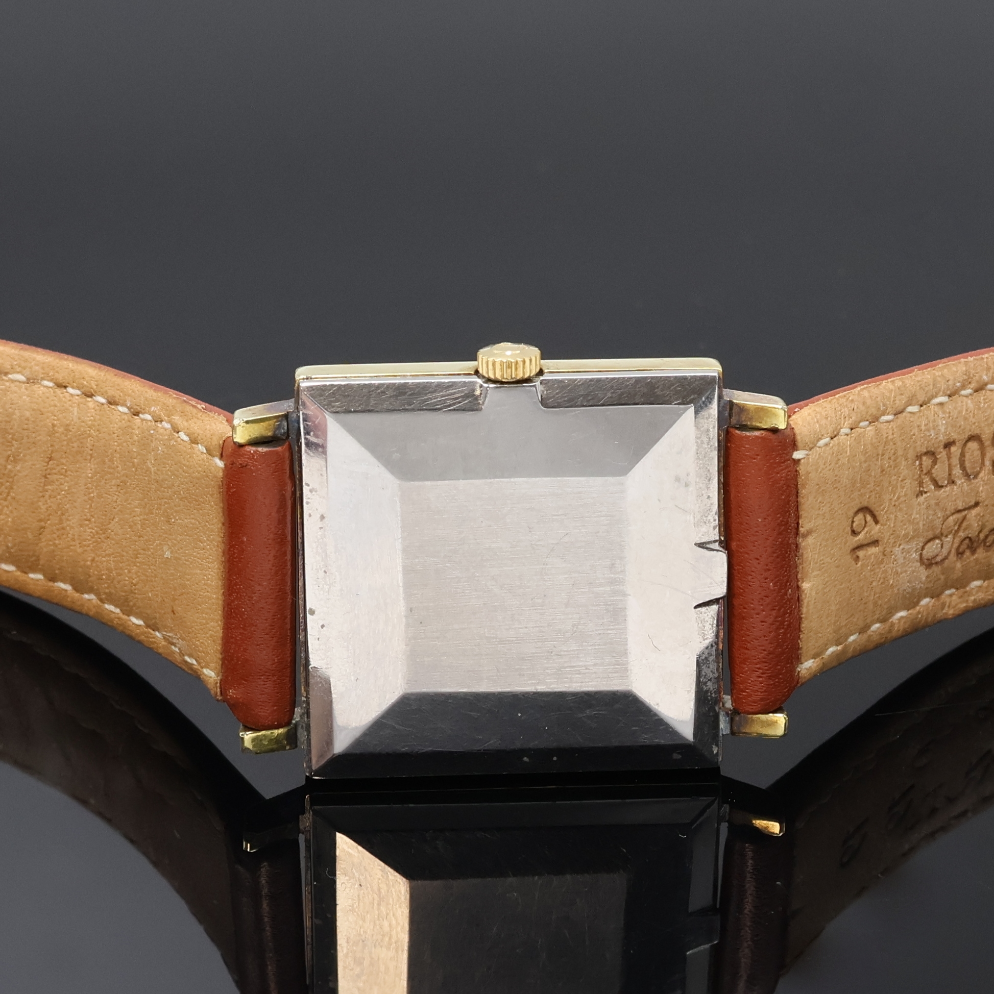 Detail c: OMEGA quadratische Armbanduhr im vergoldeten Gehäuse Referenz 111.024, Schweiz um 1967, Handaufzug, 2-tlg. Geh. m. aufgedr. Stahlboden, orig. Glas ...