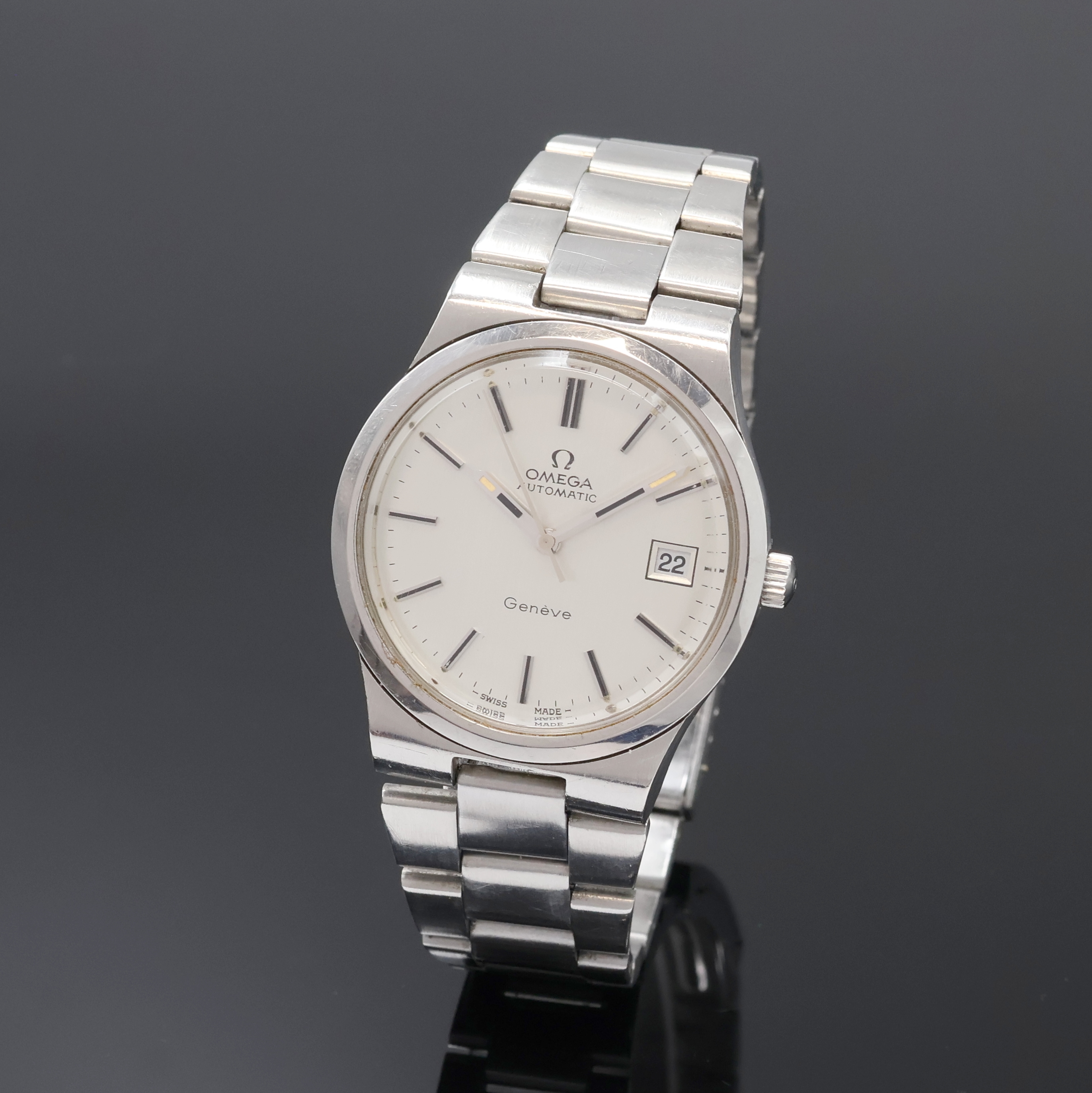 Image 27059121 - OMEGA Geneve gents wristwatch in steel reference 166.0173, Switzerland around 1975, self ...
