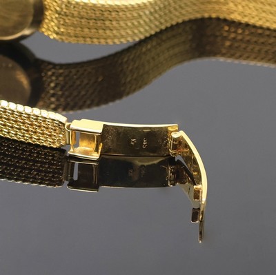 27059100b - ETERNA 14k yellow gold ladies wristwatch, Switzerland around 1960, manual winding, two ...