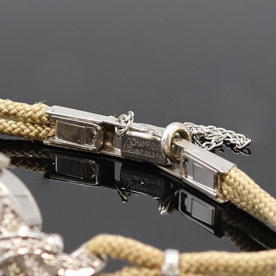 27059108c - TRADITION 14k white gold and diamonds set ladies wristwatch, USA/Switzerland around 1950, ...