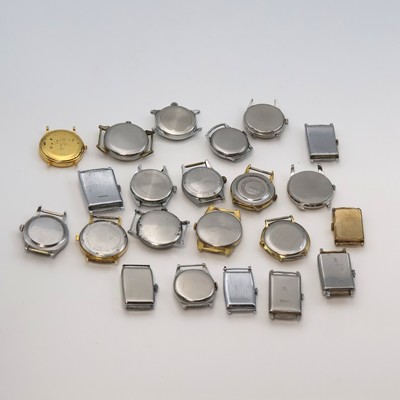 27059113d - 22 wristwatches in steel/chrome-plated/gold plated different brands, Switzerland/Germany ...