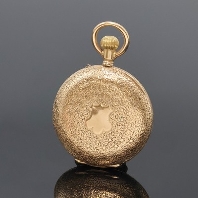 27059125c - Damen-Halbsavonette in RG 585/000, Schweiz um 1890, vollgrav. 3-Deckel Goldgeh., ...