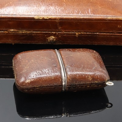 27059141d - MOVADO Ermeto in Silber im original Asprey Etui, Schweiz um 1935, Leder-bezogenes Geh. ...