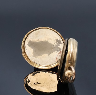 27059142j - 3 Damentaschenuhren in RG/GG 585/000 und 1 vergoldete Petschaft, Schweiz um 1840 - 1900, ...