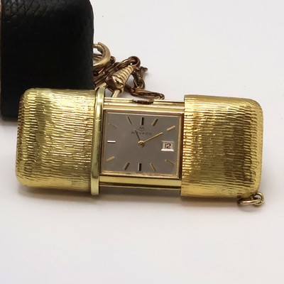 27059149a - 4 Movado ERMETO gilt sliding watches, Switzerland around 1930 - 1960, shift-winding, gold ...