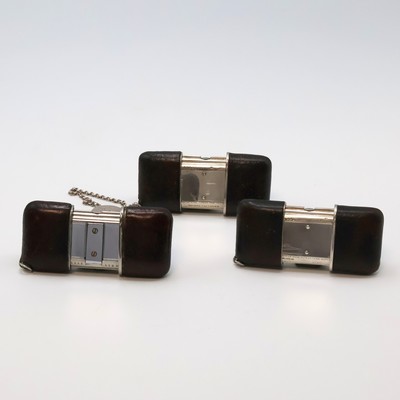 27059154e - 3 MOVADO Ermeto Schiebeührchen in Silber und Nickel, Schweiz um 1930 bis 1950, alle mit ...