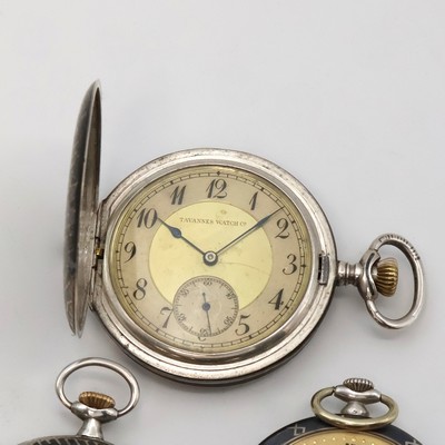 27059172a - 3 Tula-Taschenuhren, Schweiz um 1920, 2 x offen, 1 x Savonette, Tula teilw. fehlend, ...