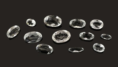 27059197a - Lot 12 lose ovalfacett. Aquamarine zus. 22.30 ct, in versch. Formen, Farben und Größen ...