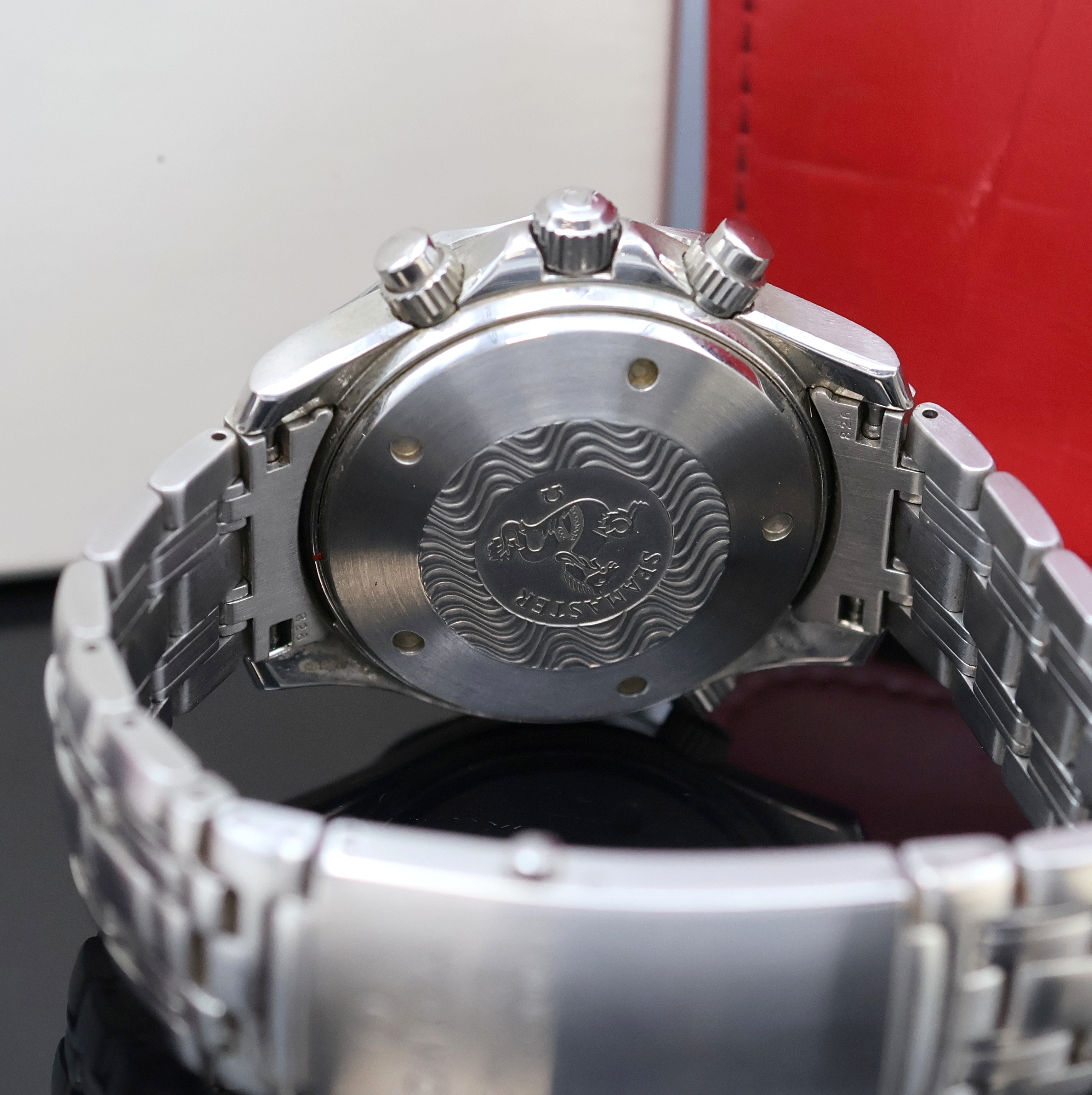 Detail f: OMEGA Seamaster Professional Chronometer Armbandchronograph in Stahl Referenz 25988000, Schweiz verk. lt. beil. Pap. 09/2002, Automatik, orig. ...