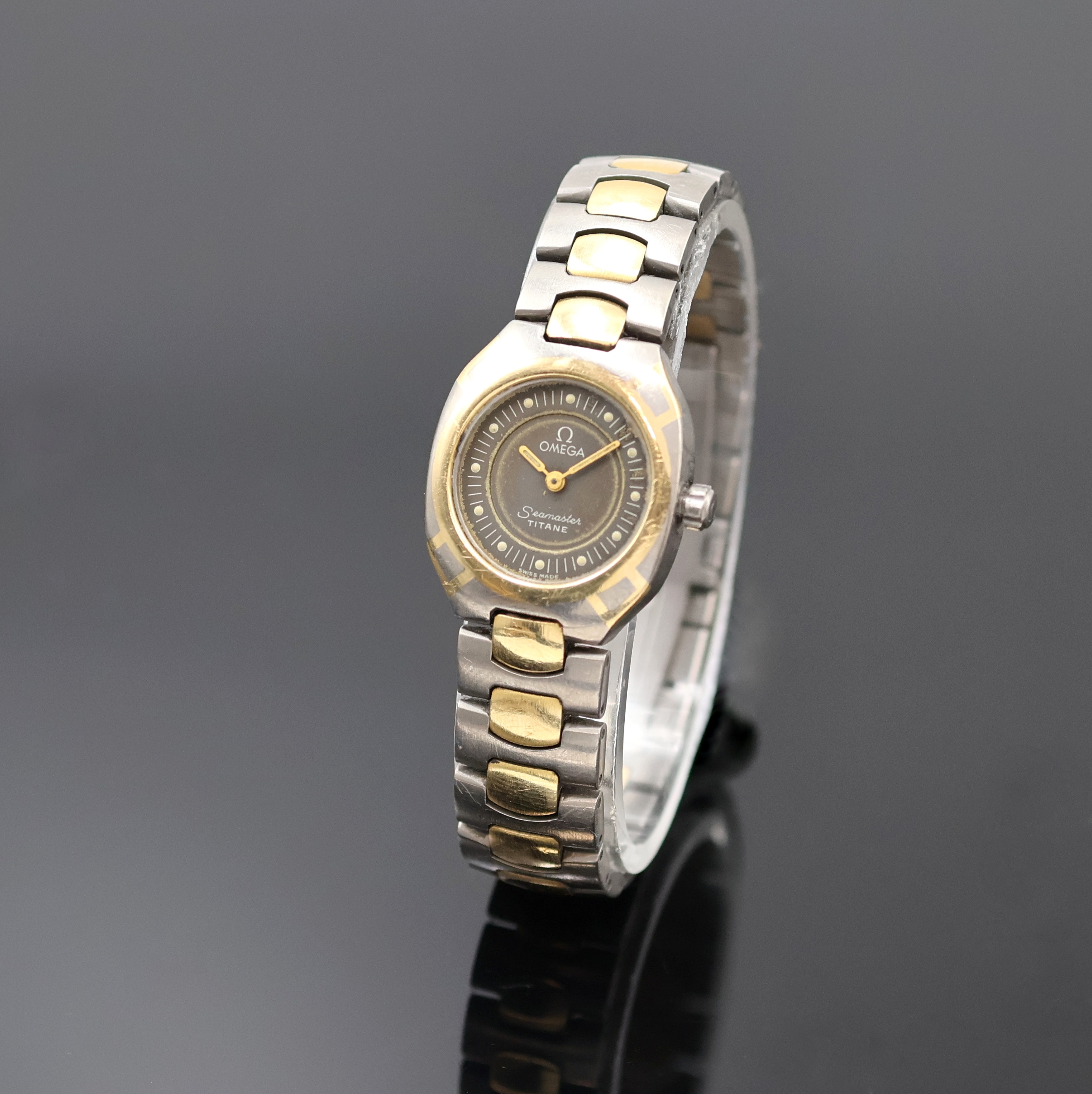 Image 27059400 - OMEGA Seamaster Polaris Damenarmbanduhr in Titan/Gold Referenz 795.1031, Schweiz um ...