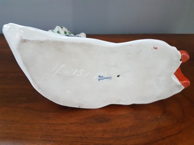 27059471g - Jugendstil Porzellanfigur sitzender Clown, Meissen, Entw. Martin Wiegand, Knaufzeit bzw. ...