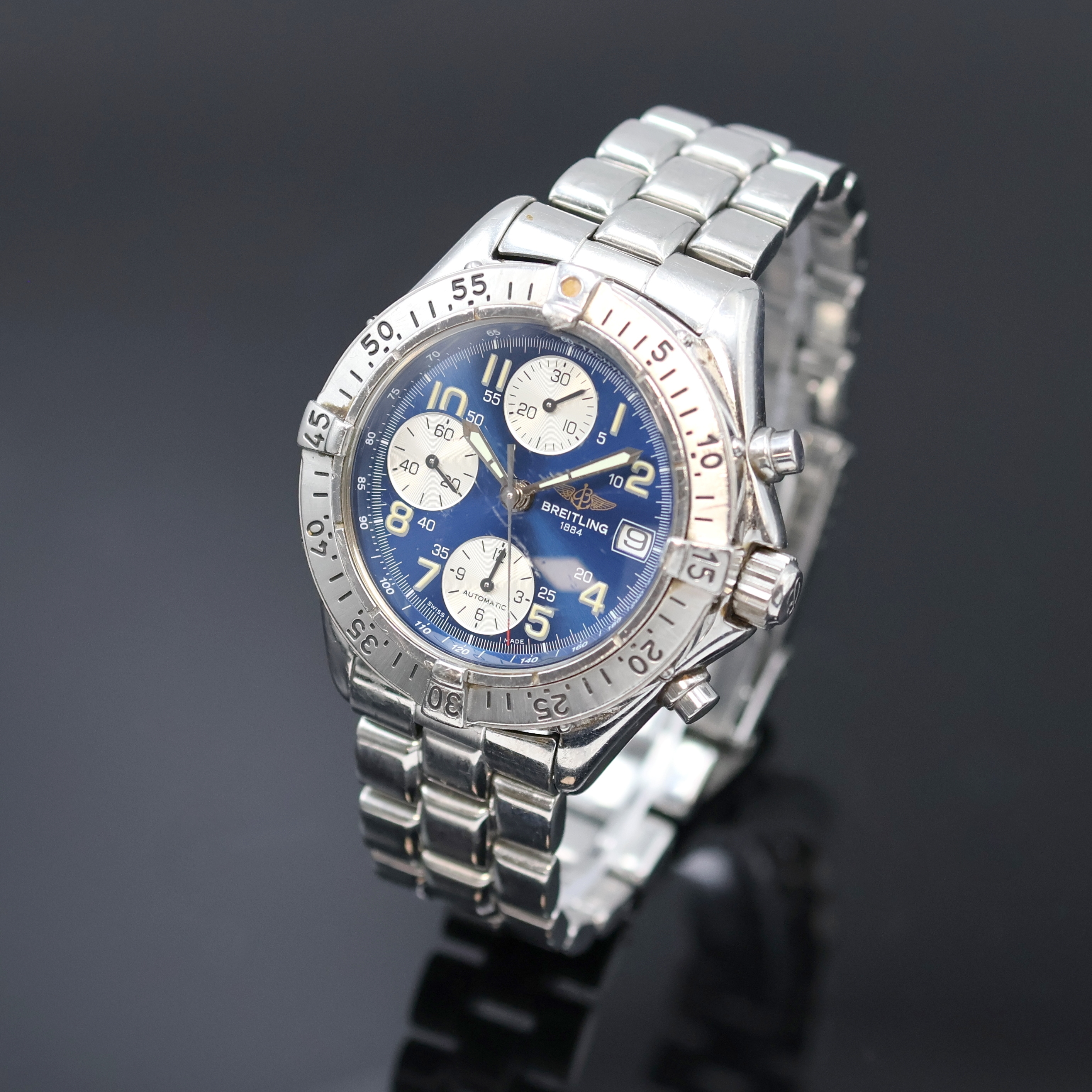 Image 27059578 - BREITLING Colt Herrenchronograph Referenz A13035.1, Schweiz um 1995, Automatik, ...