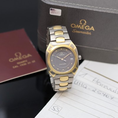 27059601a - OMEGA Seamaster Polaris Armbanduhr in Titan Referenz 196.0291/396.0981, Schweiz um 1990, ...