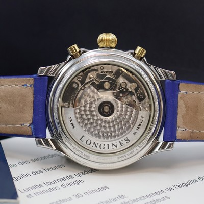 27059626e - LONGINES Armbandchronograph Special Series Designed by Charles A. Lindbergh Referenz ...