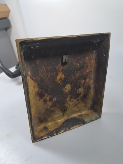 27059698f - Skulptur des tanzendes Fauns, um 1900, nach dem Vorbild aus Pompeij, Bronzeguß, Schwanz ...