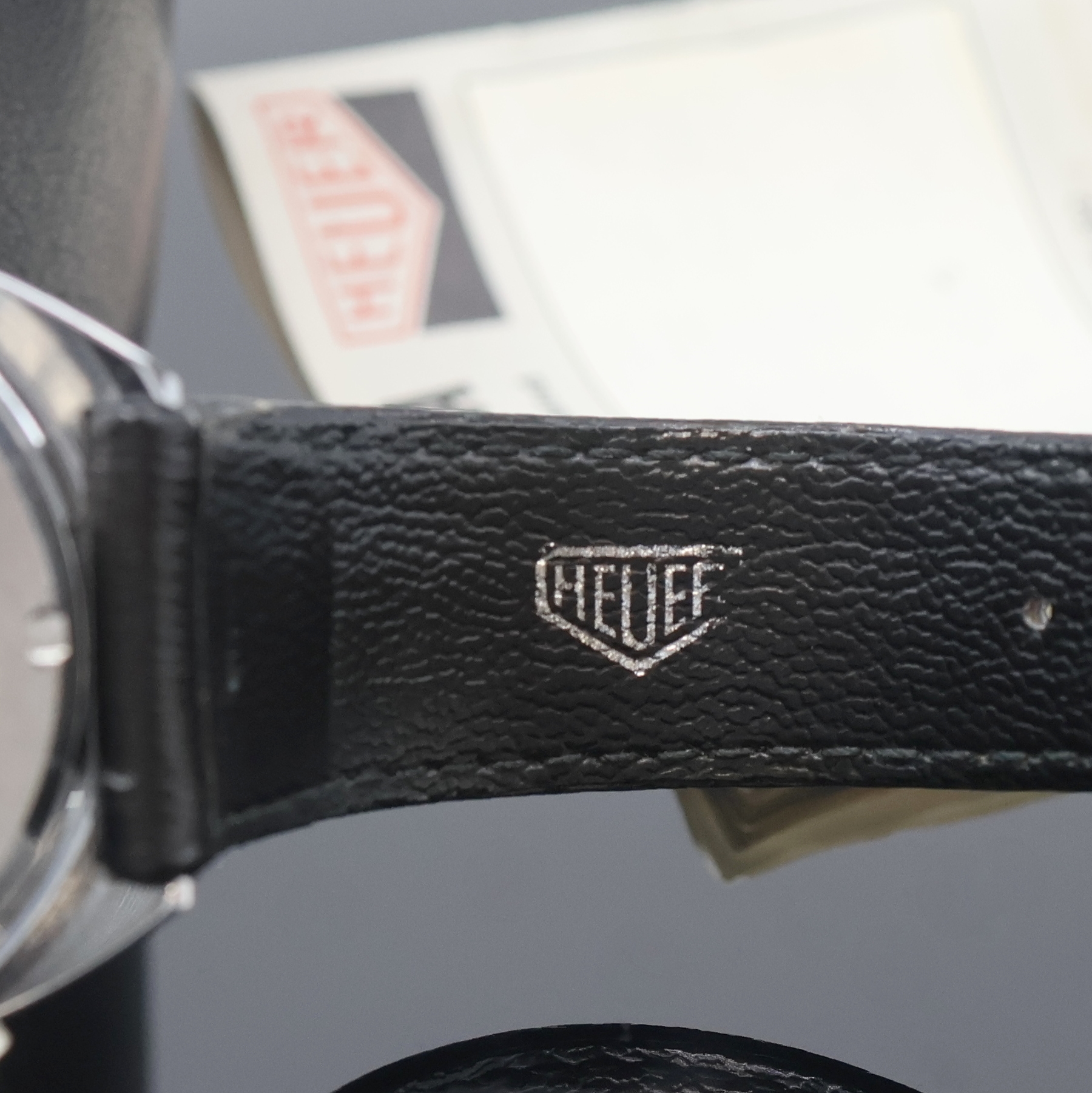 Detail g: HEUER Monza seltener Armbandchronograph mit Kaliber 15 Referenz 150.511, Schweiz um 1975, Automatik, Edelstahlgeh. inkl. Heuer Lederband m. ...