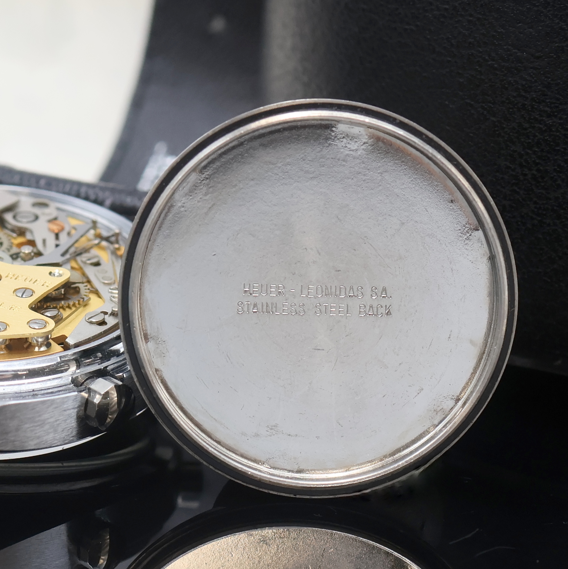 Detail h: HEUER Monza seltener Armbandchronograph mit Kaliber 15 Referenz 150.511, Schweiz um 1975, Automatik, Edelstahlgeh. inkl. Heuer Lederband m. ...