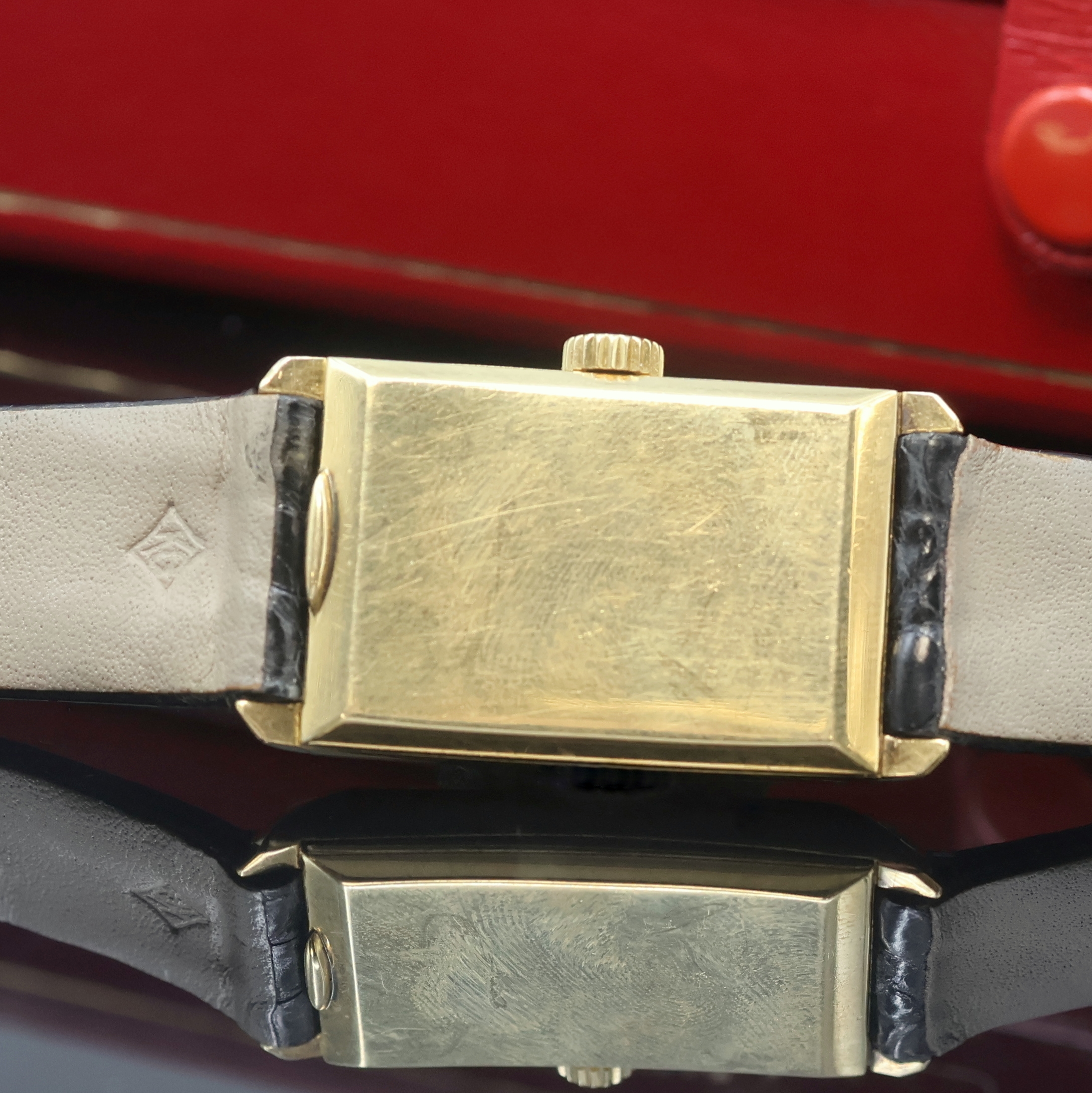 Detail b: PATEK PHILIPPE / BEYER-ZÜRICH feine und seltene Armbanduhr in GG 750/000 mit Kaliber 90, Handaufzug, Schweiz um 1938, 2-teil. Geh., Boden aufgedr., ...