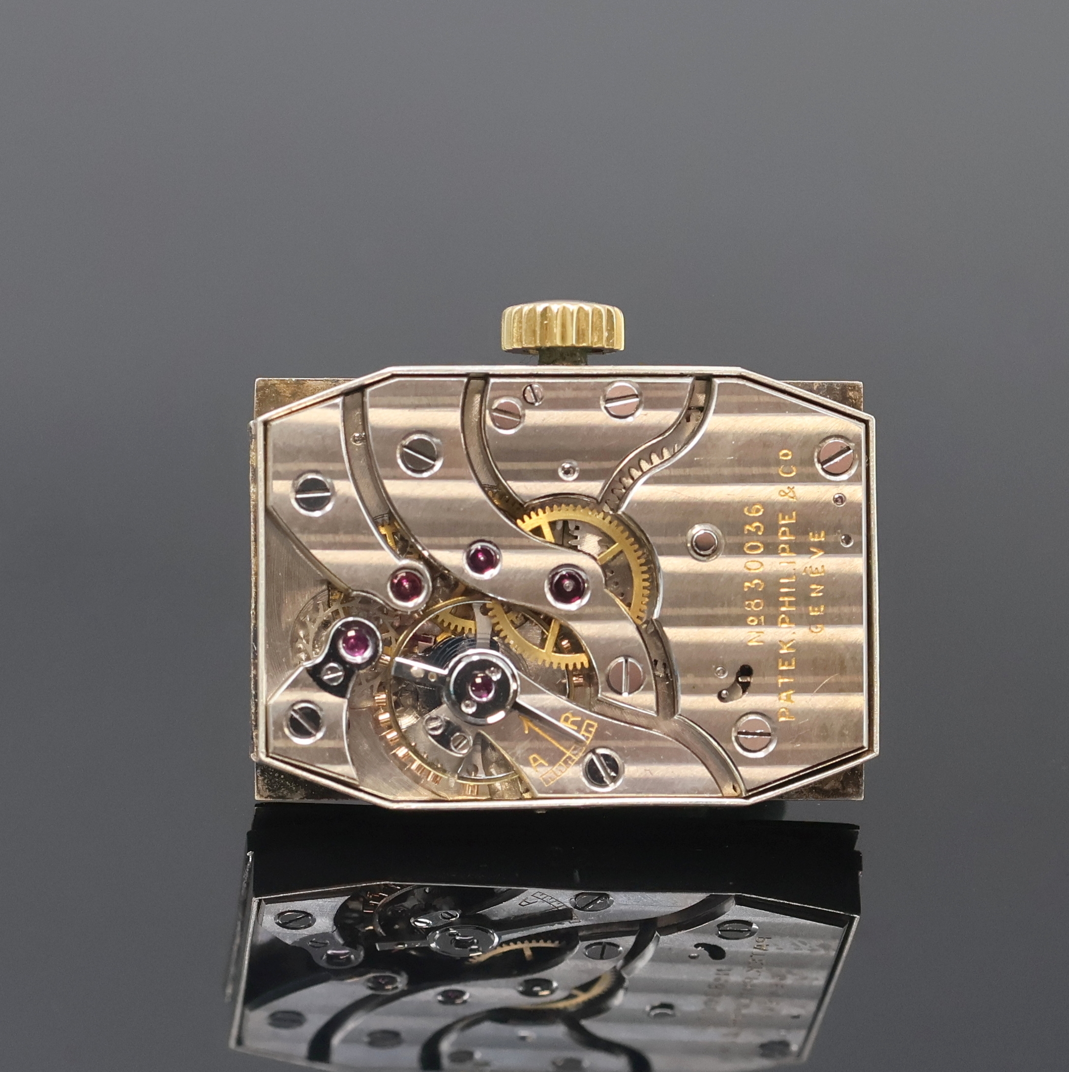 Detail c: PATEK PHILIPPE / BEYER-ZÜRICH feine und seltene Armbanduhr in GG 750/000 mit Kaliber 90, Handaufzug, Schweiz um 1938, 2-teil. Geh., Boden aufgedr., ...