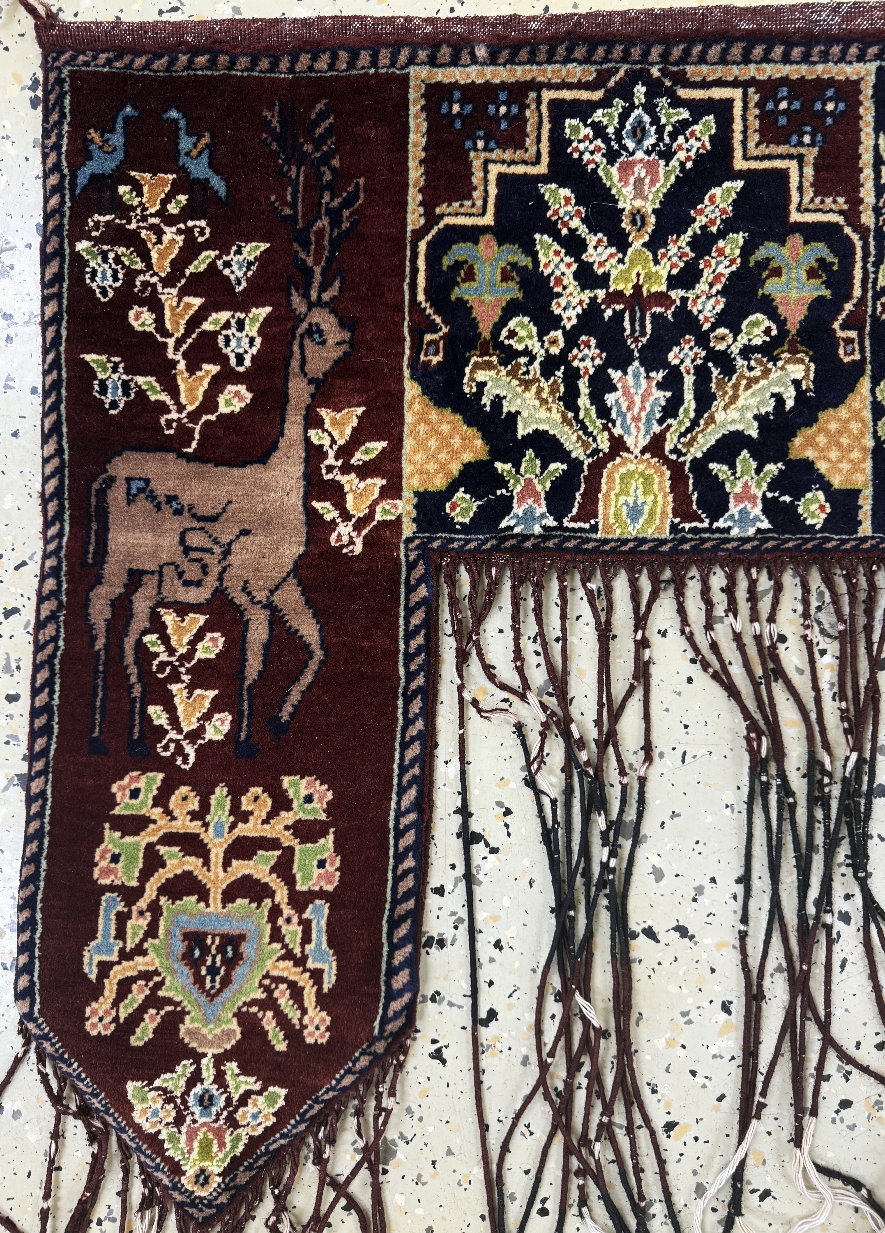 Detail b: Kapunuk, Afghanistan, Mitte 20.Jhd, Wolle auf Baumwolle, ca. 116 x 70 cm, EHZ: 2