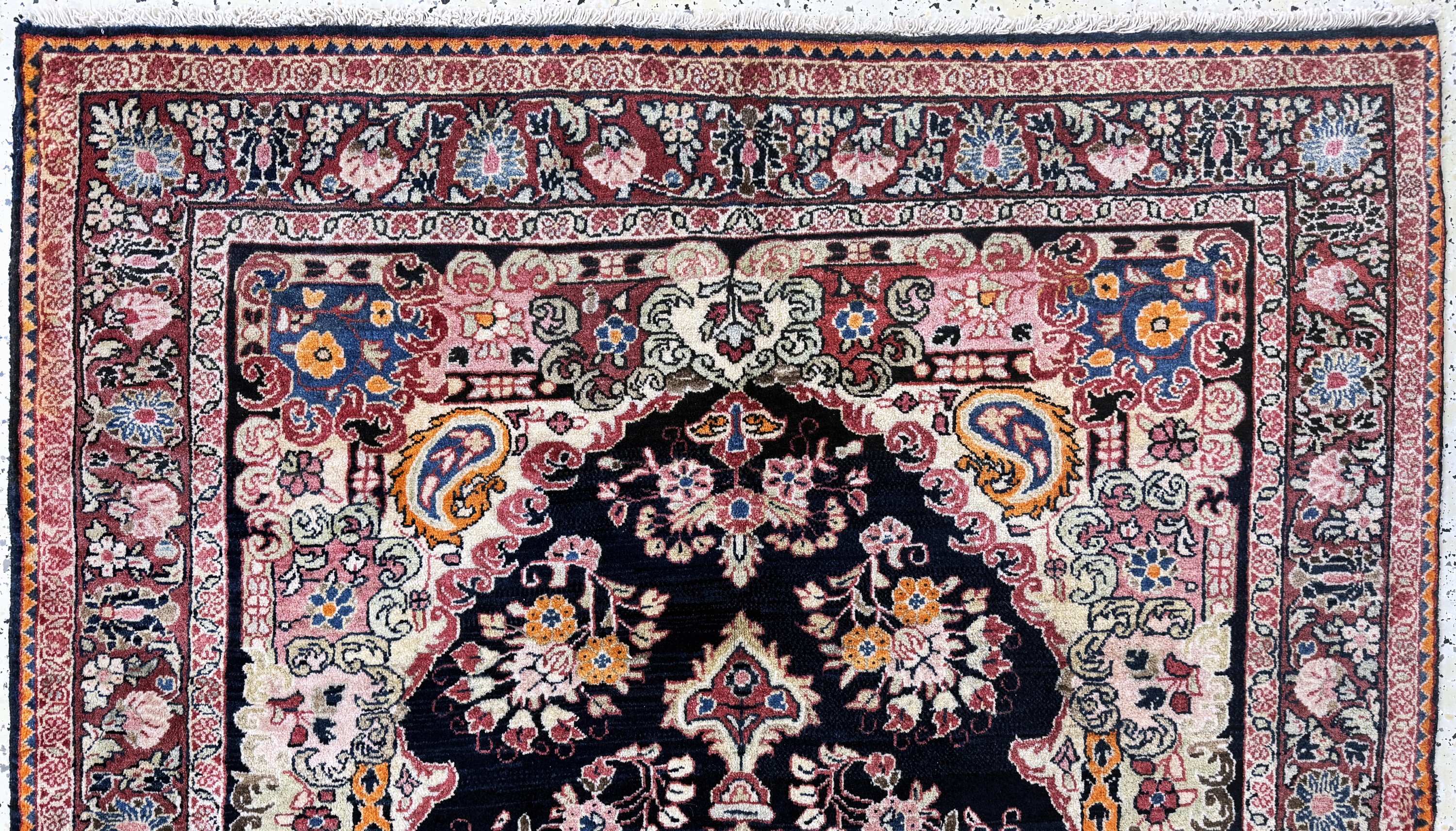 Detail a: Djosan alt, Persien, Anfang 20.Jhd, Wolle auf Baumwolle, ca. 204 x 134 cm, EHZ: 2(Abrasch)