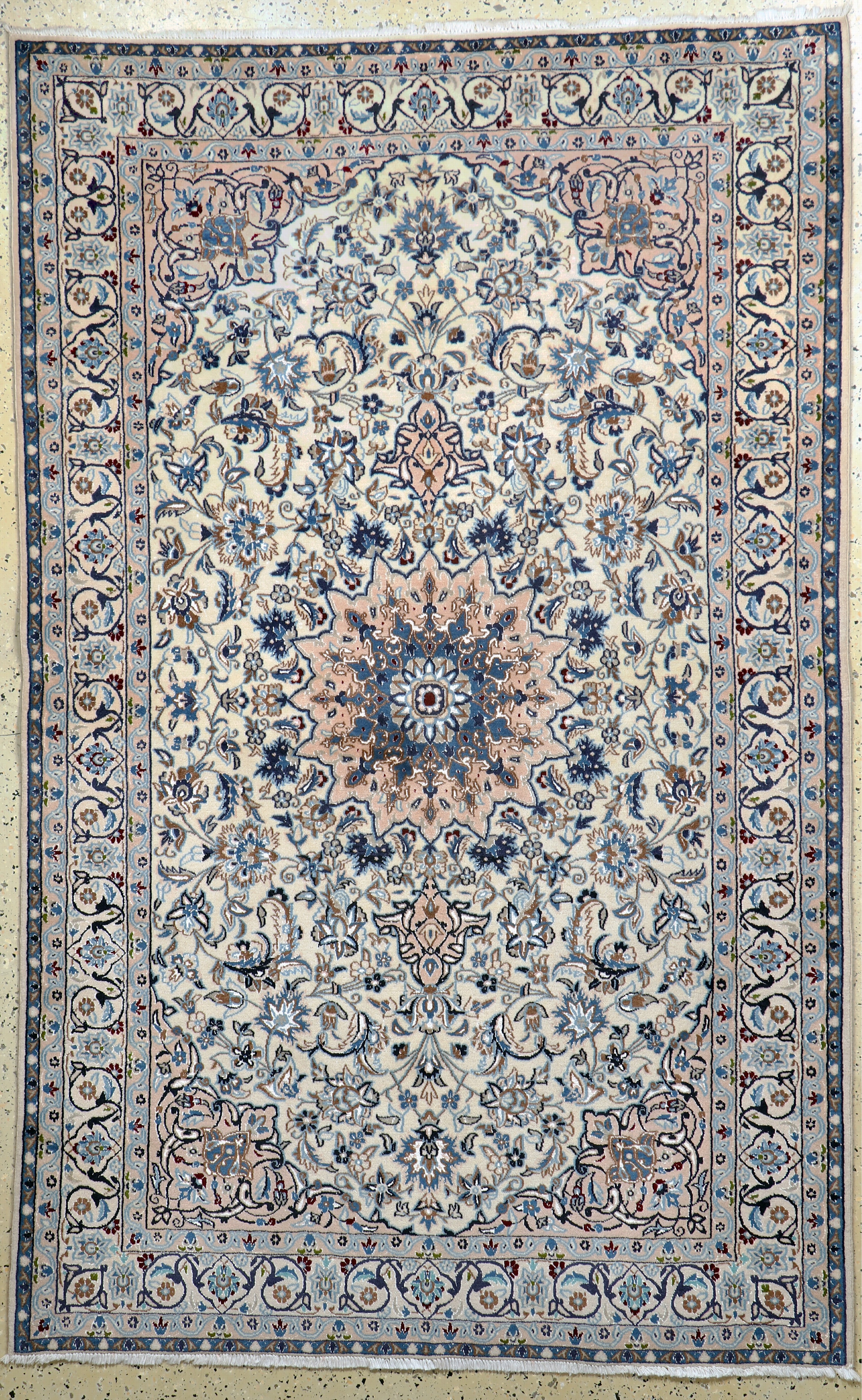 Image 27059848 - Nain fein alt, Persien, ca. 50 Jahre, Korkwolle mit Seide, ca. 236 x 145 cm, ca. ...