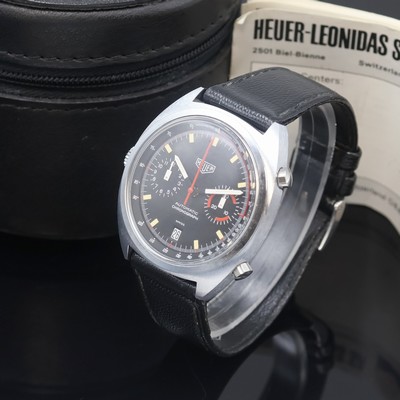 27059801a - HEUER Monza rare chronograph with calibre 15 reference 150.511, Switzerland around 1975, ...